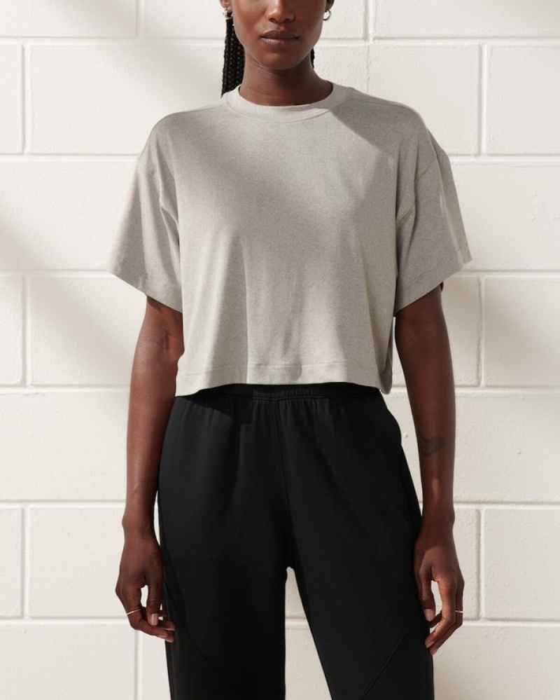 Abercrombie Ypb Powersoft Easy T-shirt Dam Grå  | 8064-VEFIU