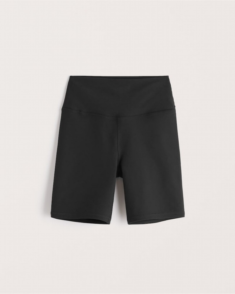 Abercrombie Ypb Sculptlux 7\' Bike Shorts Dam Svarta  | 6851-SJLVT