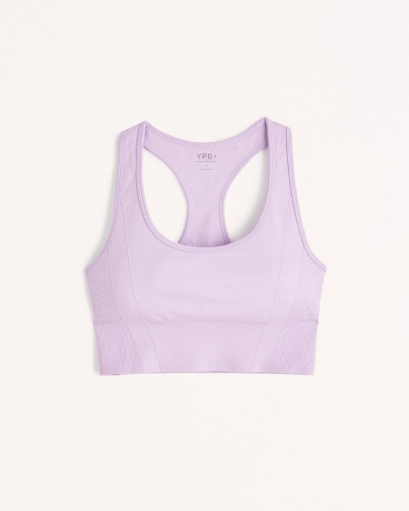 Abercrombie Ypb Seamlesscore Scoopneck Slim Linnen Dam Lavendel  | 6908-BHSXG