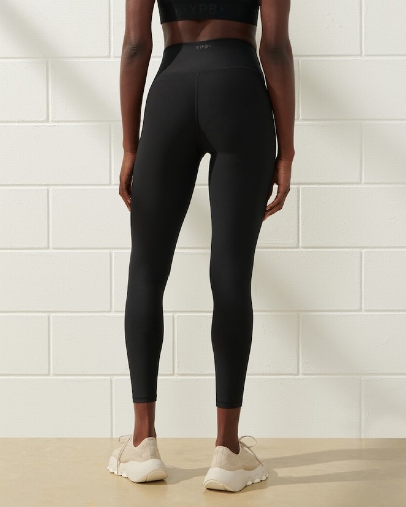 Abercrombie Ypb V-waist Leggings Dam Svarta  | 5017-KECAW